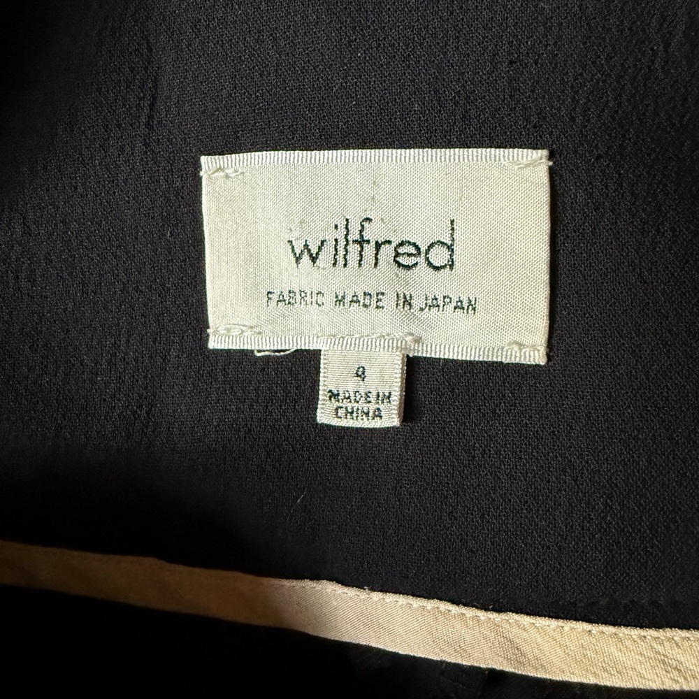 Wilfred Black Wide Leg Dress Pant - Picture 2 of 3